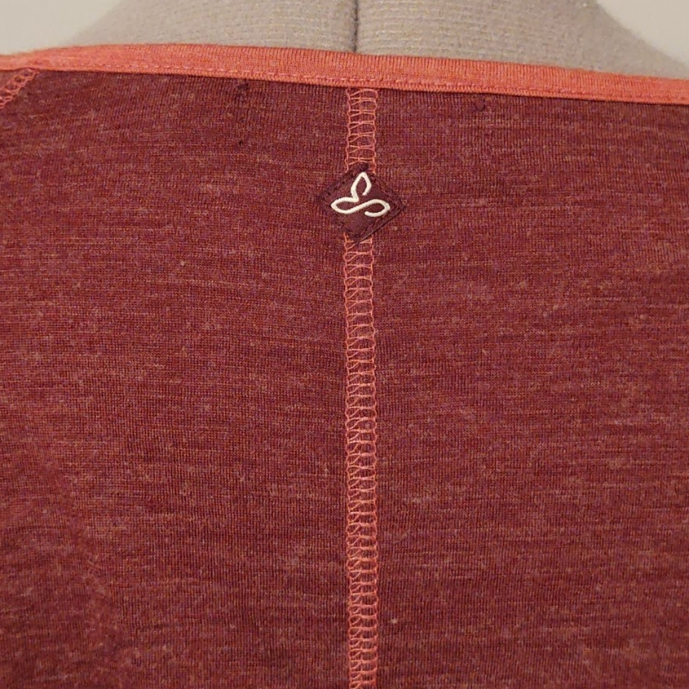 PrAna Amanda Dolman Sleeve Wool Blend Top Raisin - Picture 7 of 10